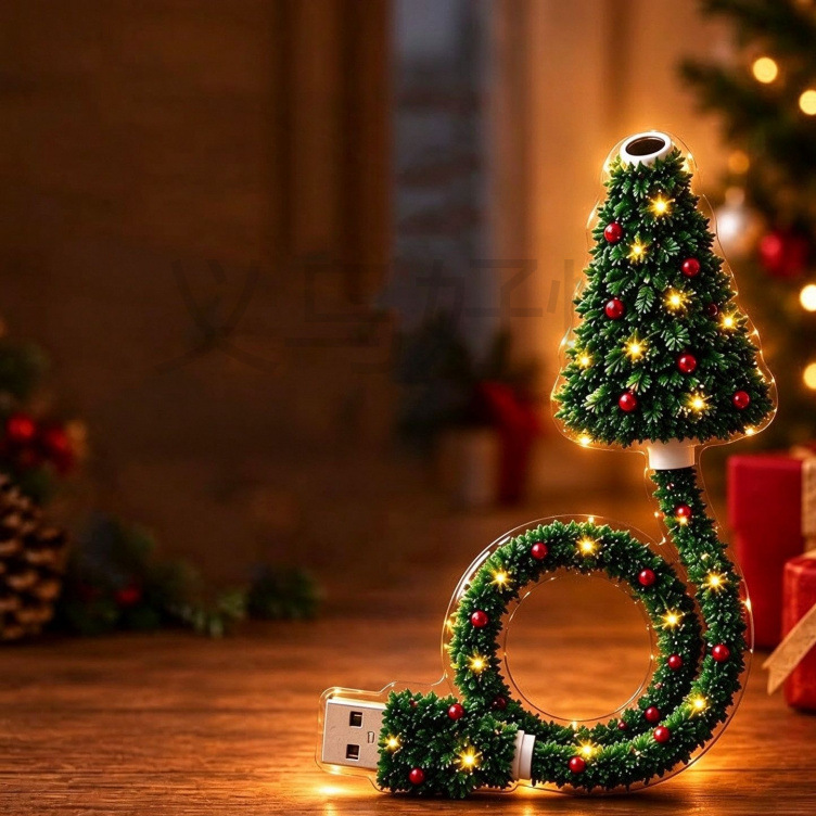 Proyector de luz navideño con alimentación USB para decorar tus fiestas