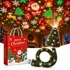 Proyector de luz navideño con alimentación USB para decorar tus fiestas