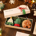 Set de regalo: velas de aromaterapia navideñas hechas a mano