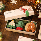 Set de regalo: velas de aromaterapia navideñas hechas a mano