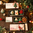 Set de regalo: velas de aromaterapia navideñas hechas a mano